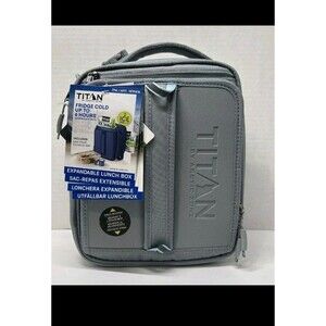 Titan Arctic Zone Molded Lunch Box + 2 Ice Walls Dark Gray NEW